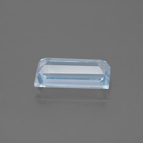 Aguamarina azul natural de 1,60 ct, baguette, VVS