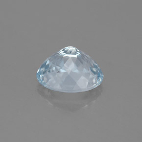 Aguamarina azul natural de 1,41 ct, corte óvalo, VS