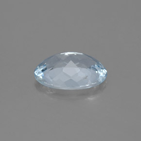 Aguamarina azul natural de 1,32 ct, corte óvalo, SI