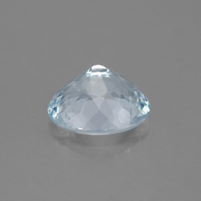 Aguamarina azul natural de 1,74 ct, corte óvalo, VVS-VS