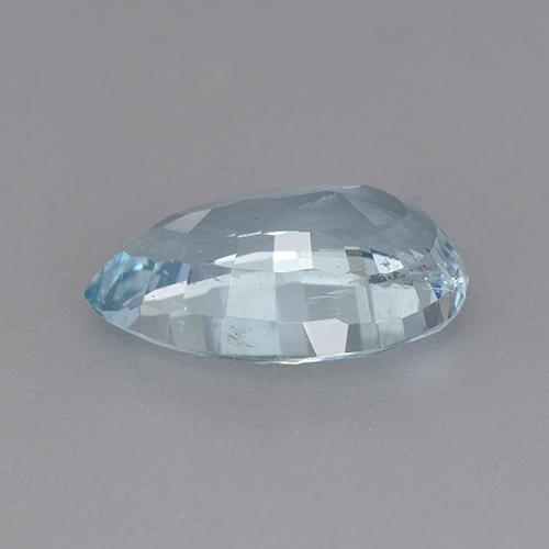 Aguamarina azul natural de 3,62 ct, en forma de pera, SI