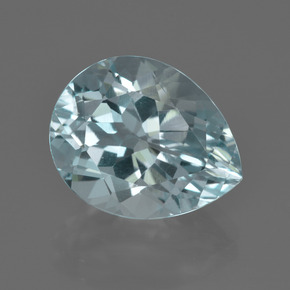 Aguamarina Azul Cielo natural de 7.46 ct, En forma de pera, VVS