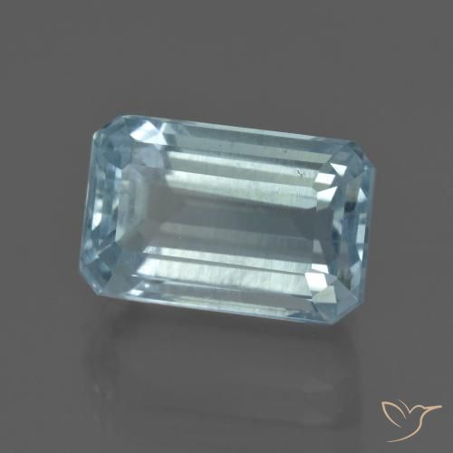 Aguamarina Azul claro natural de 6.01 ct, Corte Octágono / Esmeralda, VS