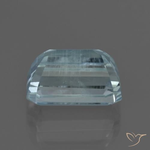 Aguamarina Azul claro natural de 6.01 ct, Corte Octágono / Esmeralda, VS