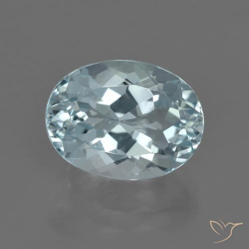 5.02ct Natural Azul agua claro Aguamarina, Ovalada, VS