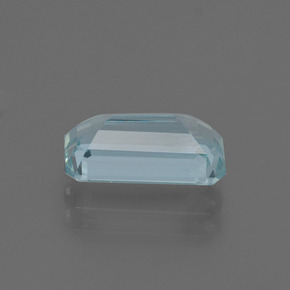 Aguamarina Azul Cielo natural de 1.66 ct, corte esmeralda, VS