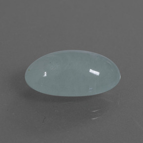 Aguamarina azul natural de 9,92 ct, corte óvalo, translúcido