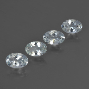 Gemas de aguamarina azul natural de 1,75 ct, corte óvalo, VVS-VS