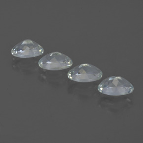 Gemas de aguamarina azul natural de 1,75 ct, corte óvalo, VVS-VS