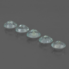 Gemas de aguamarina azul natural de 2,27 ct, corte óvalo, VVS-VS