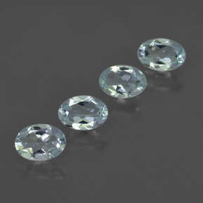 Gemas de aguamarina azul natural de 1,61 ct, corte óvalo, VS