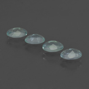 Gemas de aguamarina azul natural de 1,61 ct, corte óvalo, VS