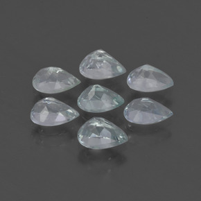 Gemas de Aguamarina Azul claro natural de 3.00 ct, En forma de pera, VVS-VS