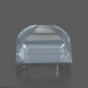 Aguamarina azul natural de 9,72 ct, baguette, VVS-VS