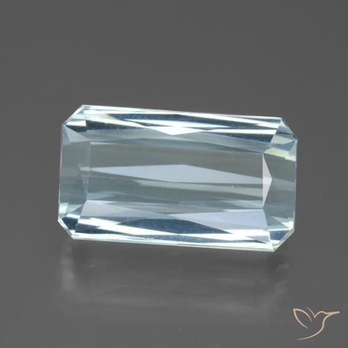 11.87ct Natural Celeste Aguamarina, corte esmeralda, VVS