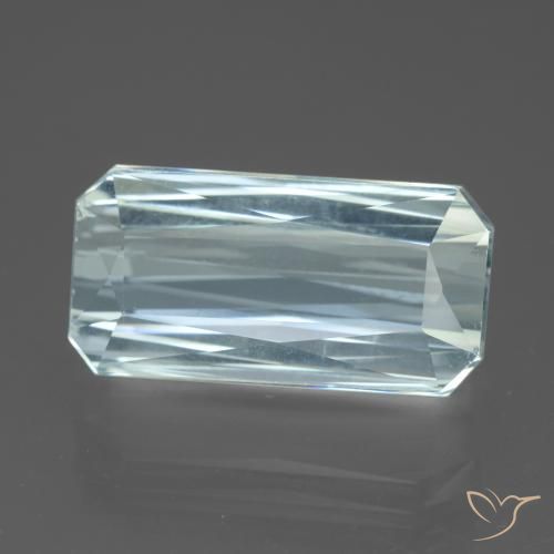 13.54ct Natural Azul agua claro Aguamarina, corte esmeralda, VVS