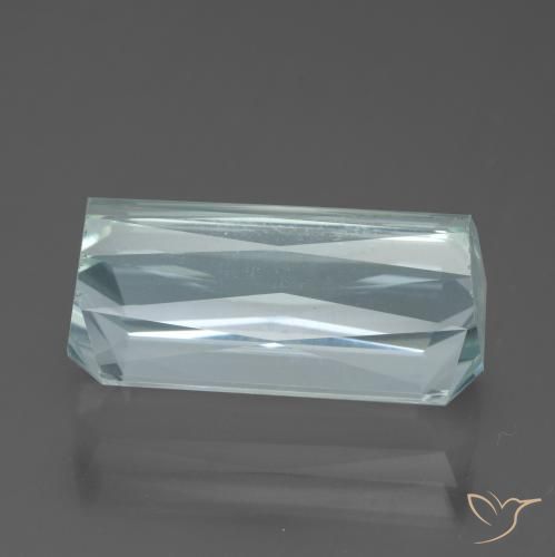 Aguamarina Azul agua claro natural de 13.54 ct, Corte Octágono / Esmeralda, VVS
