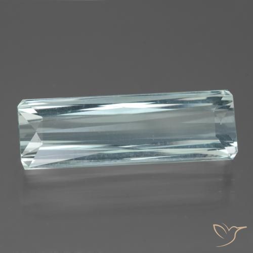 13.90ct Natural Azul agua claro Aguamarina, corte esmeralda, VVS