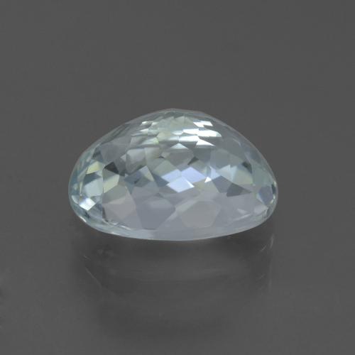 Aguamarina azul natural de 3,10 ct, corte óvalo, VVS