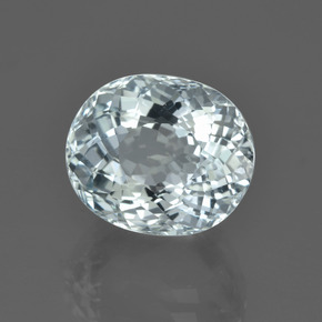 Aguamarina Azul claro natural de 5.27 ct, Corte Óvalo, VVS