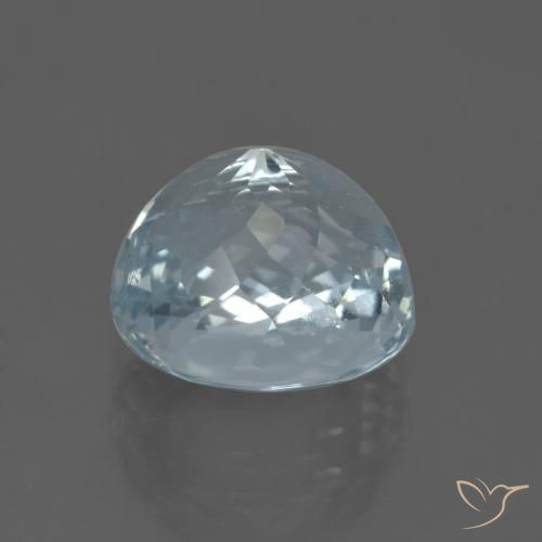 Aguamarina Azul verdoso claro natural de 5.42 ct, Ovalada, VS