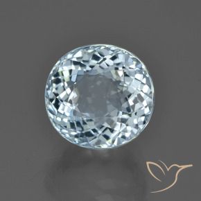 Aguamarina Azul agua claro natural de 5.18 ct, Ovalada, VVS