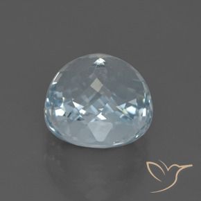 Aguamarina Azul agua claro natural de 5.18 ct, Ovalada, VVS
