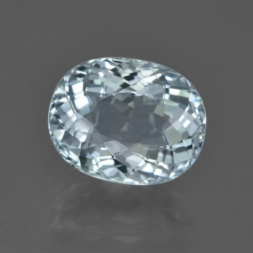 5.14ct Natural Azul agua claro Aguamarina, Ovalada, VVS