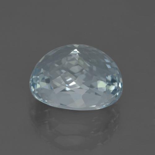 Aguamarina Azul agua claro natural de 5.14 ct, Ovalada, VVS