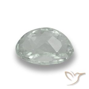 Aguamarina Blanco verdoso muy claro natural de 2.13 ct, Corte Óvalo, VS