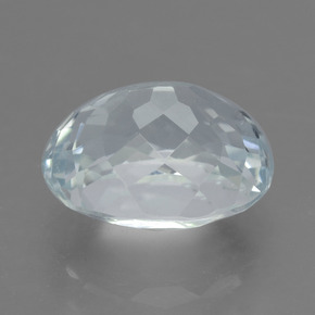 Aguamarina blanco natural de 2,88 ct, corte óvalo, VVS-VS