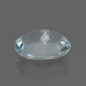 Aguamarina azul natural de 0,85 ct, corte óvalo, VS