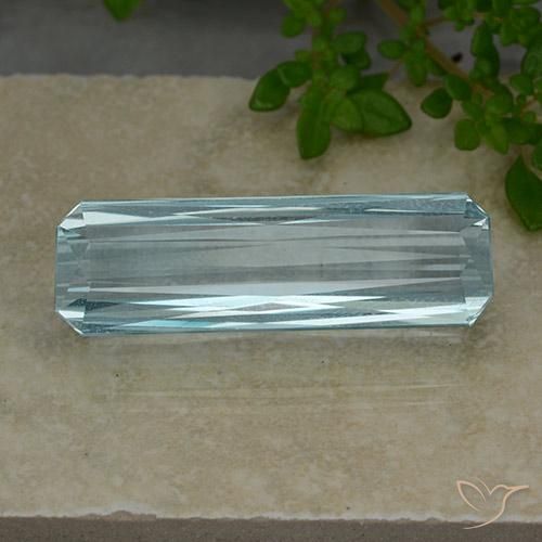 23.57ct Natural Azul agua claro Aguamarina, corte esmeralda, VVS