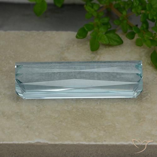 Aguamarina Azul agua claro natural de 23.57 ct, Corte Octágono / Esmeralda, VVS