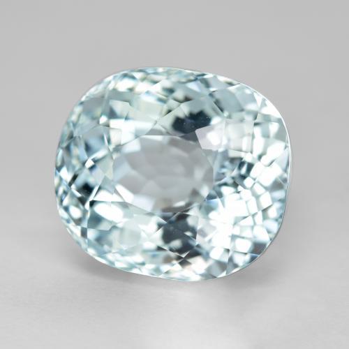 Aguamarina azul natural de 6,63 ct, corte óvalo, VVS