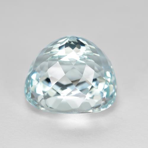 Aguamarina azul natural de 6,63 ct, corte óvalo, VVS
