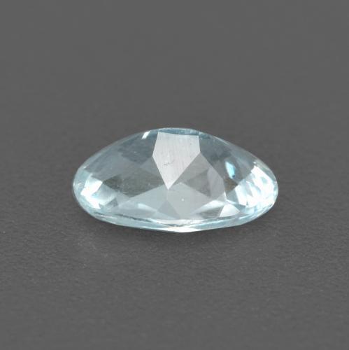 Aguamarina azul natural de 0,43 ct, corte óvalo, VS