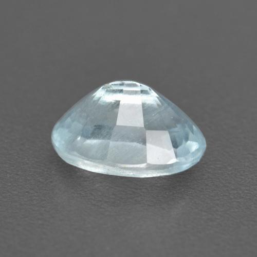 Aguamarina azul natural de 0,48 ct, corte óvalo, VS
