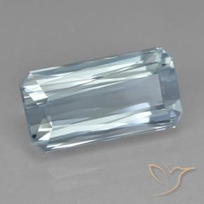 Aguamarina Azul claro natural de 10.05 ct, Corte Octágono / Esmeralda, VVS