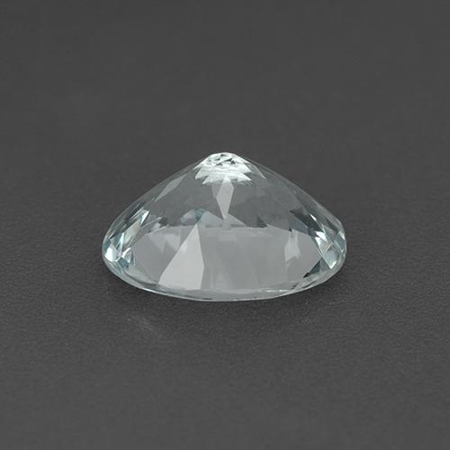 Aguamarina blanco natural de 2,06 ct, corte óvalo, VVS