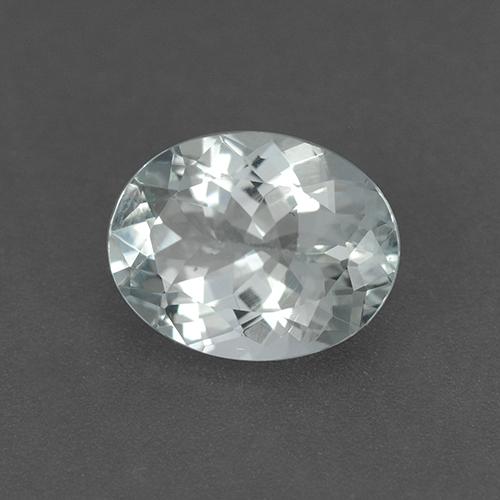 Aguamarina Blanco azulado natural de 2.28 ct, Corte Óvalo, VVS
