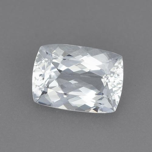 Aguamarina Blanco azulado natural de 1.45 ct, Corte Cojín, VVS-VS