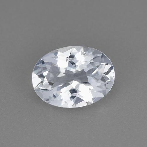 Aguamarina Blanco azulado natural de 1.05 ct, Corte Óvalo, VVS