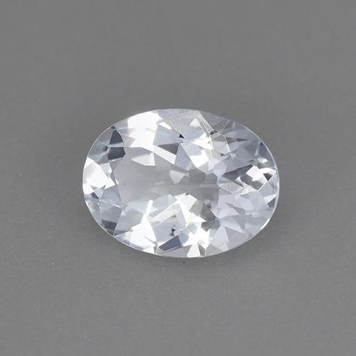 Aguamarina Blanco azulado natural de 1.05 ct, Corte Óvalo, VVS