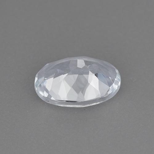 Aguamarina Blanco azulado natural de 1.05 ct, Corte Óvalo, VVS