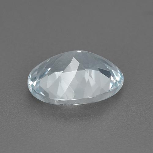 Aguamarina Azul muy claro natural de 1.54 ct, Corte Óvalo, VVS