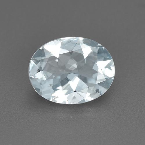 Aguamarina azul natural de 1,20 ct, corte óvalo, VVS