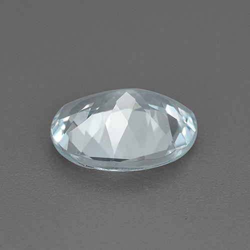Aguamarina azul natural de 1,20 ct, corte óvalo, VVS