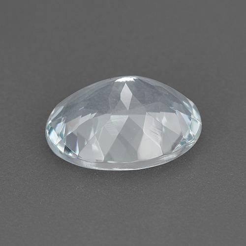 Aguamarina Blanco azulado natural de 1.66 ct, Corte Óvalo, VVS