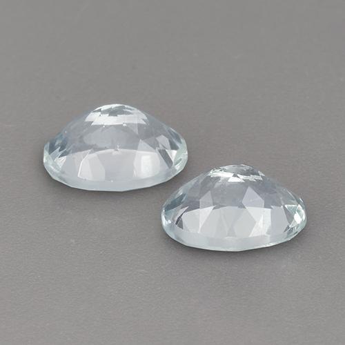 Gemas de Aguamarina Azul pálido natural de 2.25 ct, Corte Óvalo, VVS-VS